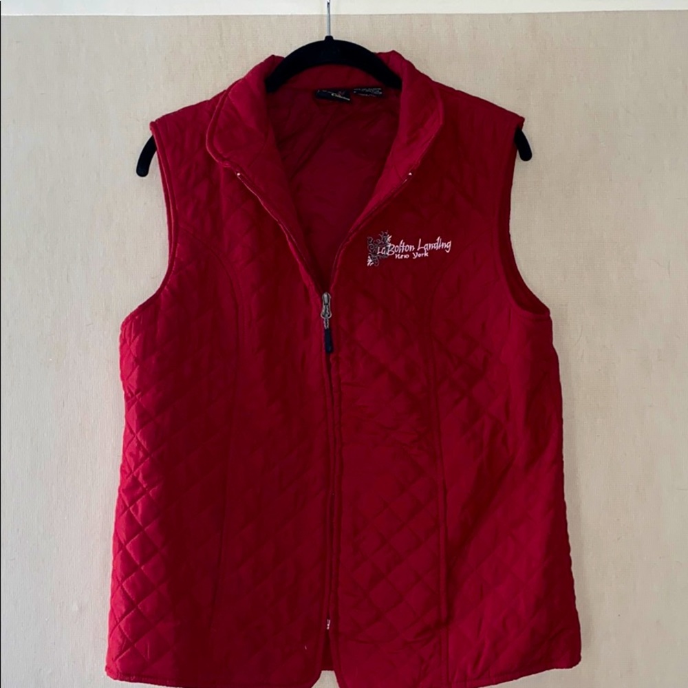 Bolton Landing Lake George, NY Red Quilted Vest